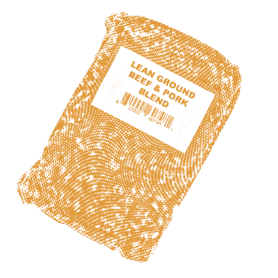 A bag of lean ground meat.