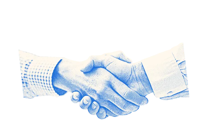 A handshake.